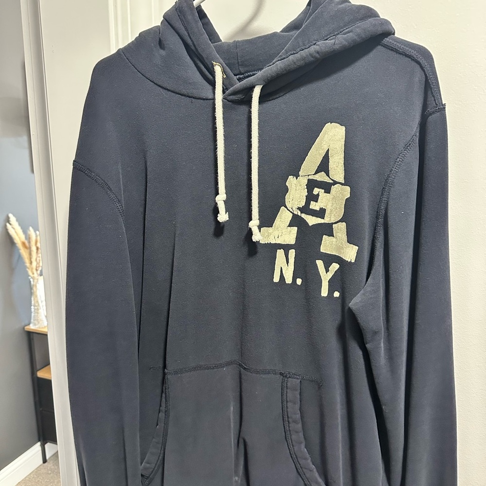 Vintage AE Navy Hoodie with Logo